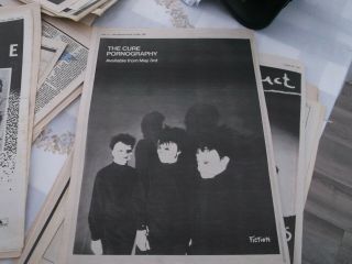 The Cure Pornography Album Release Poster 1982 Framing