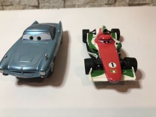 Carrera Disney/pixar Cars 2 Slot Cars Finn Mcmissle & Francesco Bernoulli Rare
