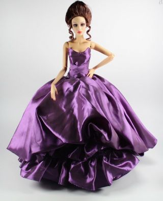 Purple Ball Gown To Fit Superdoll Sybarites Gen X 16 " Fashion Dolls