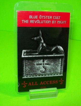 Blue Oyster Cult Revolution By Night Tour Back Stage Pass Otto 1983 Nos