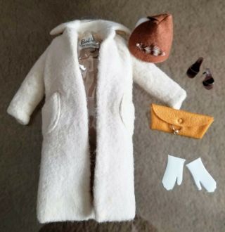 Vintage Barbie (1959 - 61) Peachy Fleecy Coat Outfit - Complete 915