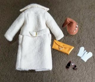 Vintage Barbie (1959 - 61) PEACHY FLEECY COAT Outfit - Complete 915 2