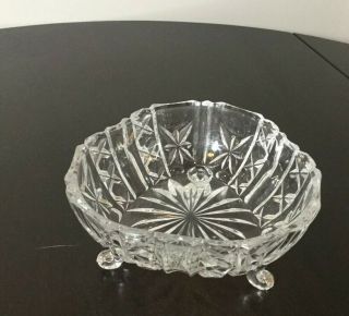 Vintage Waterford Chrystal Candy Dish Bowl With Legs