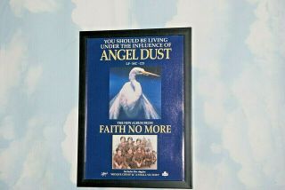 Faith No More Framed A4 Rare 1992 `angel Dust` Album Band Art Poster