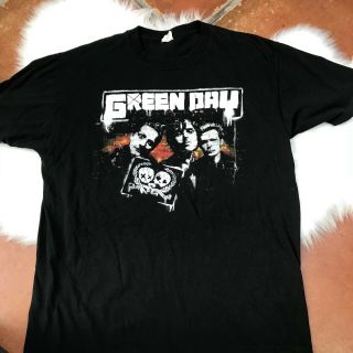 Green Day Los Angeles 2009 Concert Tour T Shirt 2 Sided Size Xl