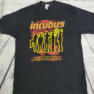 Incubus 2011 - 2012 If Not Now,  When? World Tour Conert Shirt Sz L