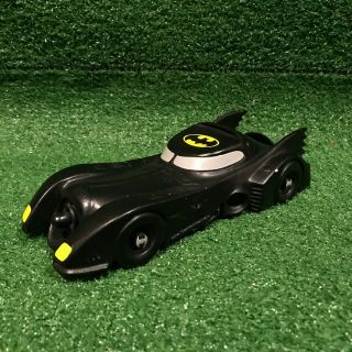 Vintage 1991 Tsumura Dc Comics Batman Returns Batmobile Plastic Squeeze Toy Car