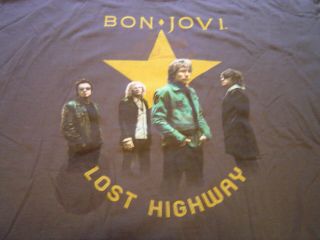 Bon Jovi 2008 Lost Highway Tour Concert T - Shirt 2XL Never Worn NOS 2