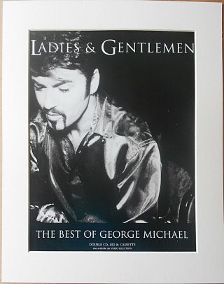 George Michael Ladies & Gentlemen 1998 Music Press Poster Type Advert In Mount