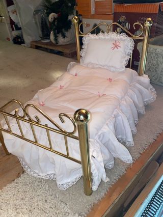 Vintage Historical American Girl Samantha’s Brass Bed