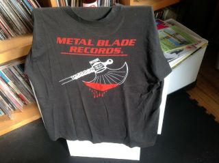 Metal Blade Records T Shirt 80s Vintage Heavy Thrash Death Classic