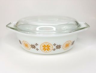 Vintage Pyrex Town & Country 1.  5 Quart Casserole With Glass Lid A119