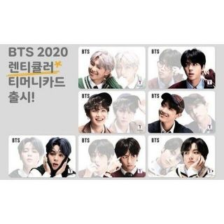 Bts - Cu 2nd T - Money 2020 Lenticular Korea Transportation Card V Jimin Jungkook