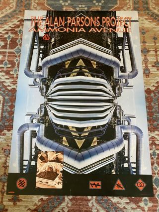 The Alan Parsons Project Ammonia Avenue Arista Records Promo Poster