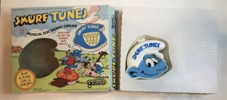 Smurfs Smurf Tunes 1982 Galoob Musical Electronic Organ Toy Great 3