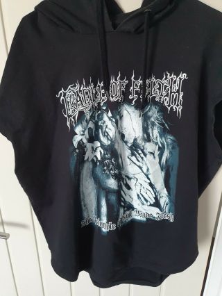 Official Cradle Of Filth Hoodie Pure Vampyric Evil Hoodied T - Shirt Black Metal