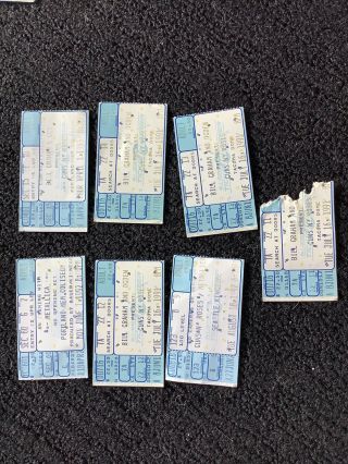 Guns N’ Roses,  Metallica Concert Ticket Stubs,  1991,  1992,  1993