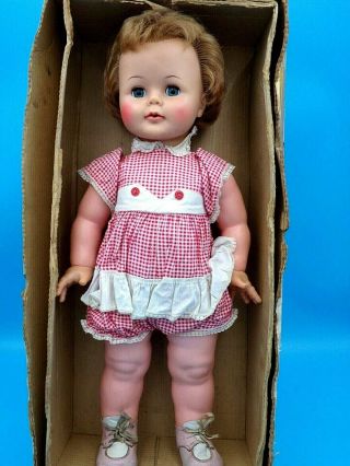 Vintage 1961 Ideal Kissy Doll With Clothes,  Shoes & Box