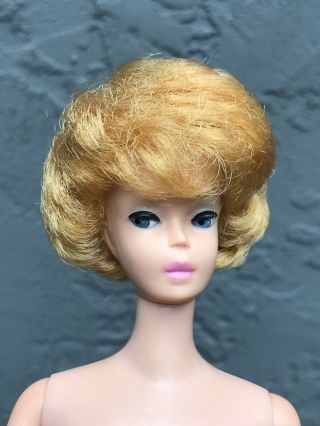 Vintage Barbie Doll Mattel 1958 Barbie 1962 Midge Blonde Bubble Cut Pink Lips