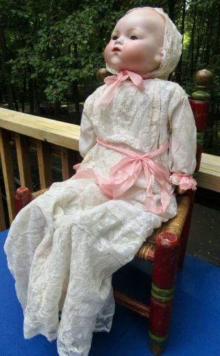 Large Antique 24 " Bisque Armand Marseilles Am 341 Dream Baby Doll German Clothes