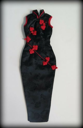 Bjd Sd Iplehouse Chinese Cheongsam Black Silk Dress For Sid/eid Or Similar