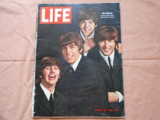 Vintage Magazines August 28 1964 The Beatles On Cover Life