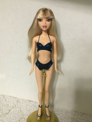 Barbie My Scene My Bling Bikini Spa Delancey Doll Highlight Hair Bangs Rare 2