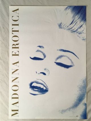 Madonna 1992 Promo Poster Erotica Some Waviness.
