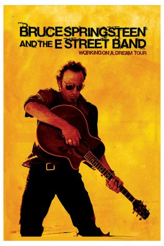 The Boss: Bruce Springsteen On A Dream Tour Poster 2009 12x18