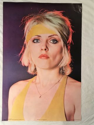 Blondie 1979 Poster Pace Scotland Debbie Harry Yellow Headband