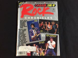 Creem Rock Chronicles—1985 Music Magazine—prince/springsteen/van Halen