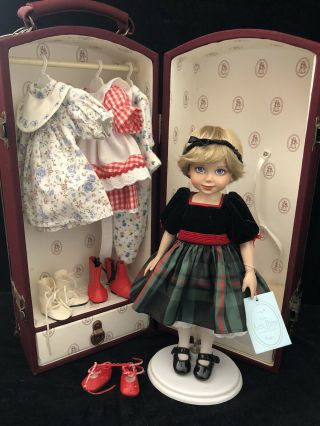 Franklin,  House Of Faberge - Little Princess Diana 10 " Vinyl Doll In Trunk
