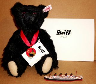 Steiff 2012 Danbury Titanic Centenary Mourning Black Schwarz Teddy Bear