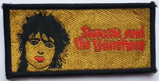 Siouxsie And The Banshees Vintage Woven Patch Sioux Goth Punk Rock Pin