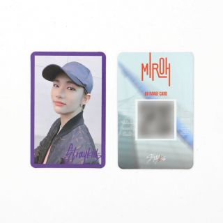 [stray Kids] Cle1 : Miroh / Official Photocard / Purple Border - Hyunjin