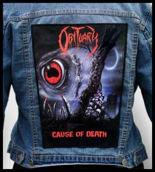 Obituary - Cause Of Death - Backpatch Back Patch