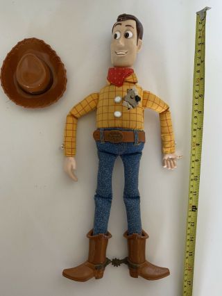Vintage Disney Pixar Toy Story And Beyond 16 " Twice Talking Sheriff Woody Doll