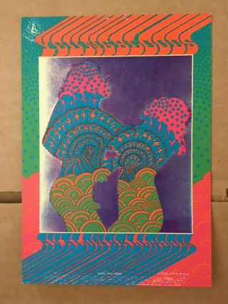 The Youngbloods Mad River Other Half 1967 Vintage Postcard Avalon Ballroom