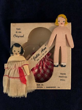 Julie Ann Dolls,  One Box,  Made In Shreveport,  La 1930 - 40’s