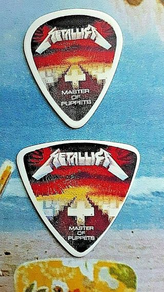 Metallica (2) Master Of Puppets 20 Years Anniversary Tour Guitar Picks