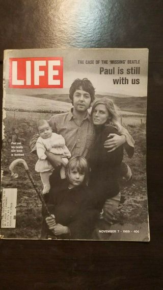 Rare,  11/7/69 Life Mag Paul Mccartney " Not Dead " & In - Depth Tom Seaver Feature