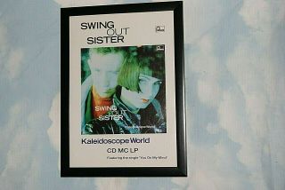 Swing Out Sister Framed A4 1989 `kaleidoscope` Album Band Promo Poster