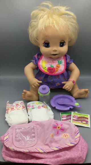 Baby Alive 2006 Soft Face Doll & Accessories Talks Eats & Poops Great