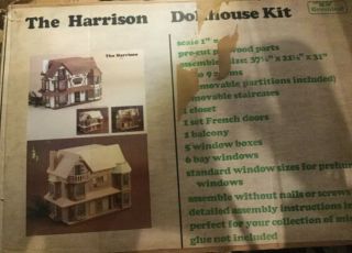 Vintage Dollhouse Greenleaf Kit The Harrison 1979 Wood Tudor Wooden