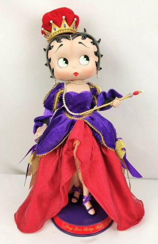 Danbury Betty Boop Long Live Betty Red Hat Society Royalty Porcelain Doll