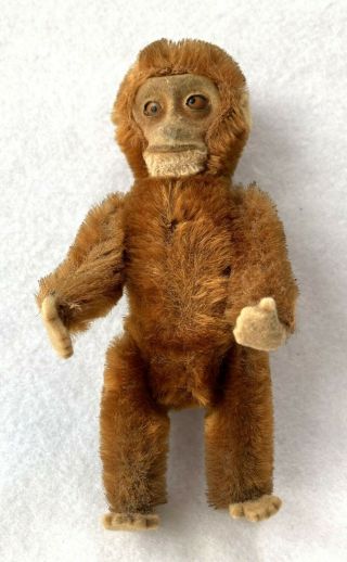 Antique Schuco Mohair Monkey Perfume With Glass Stopper Near
