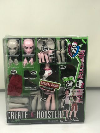 Mattel Monster High Create A Monster Gargoyle & Vampire Starter Pack NIB 2