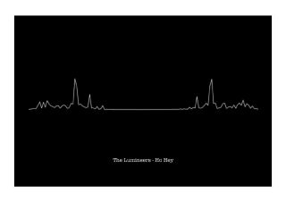 The Lumineers - Ho Hey - Heartbeat Sound Wave Art Print