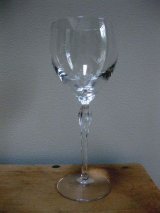 Lenox Aria Crystal Twisted Stem Wine Glass 7.  5 "
