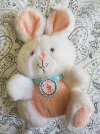 Kenner Vintage Strawberry Shortcake Hopsalot Bunny Rabbit Plush Stuffed Animal